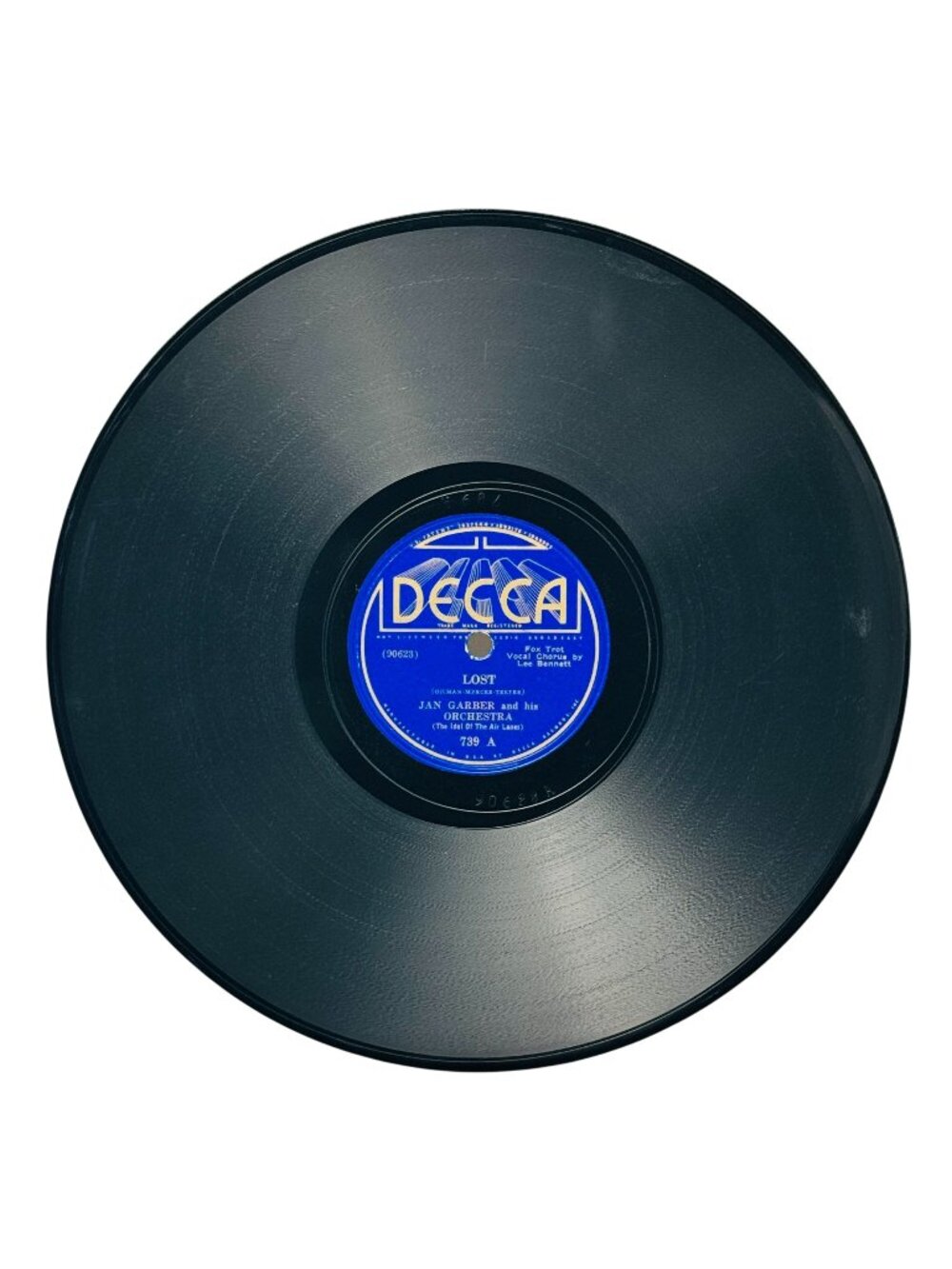 Jan Garber Lost / The Touch Of Your Lips 10 Inch Shellac 78 RPM Decca 739 VG+